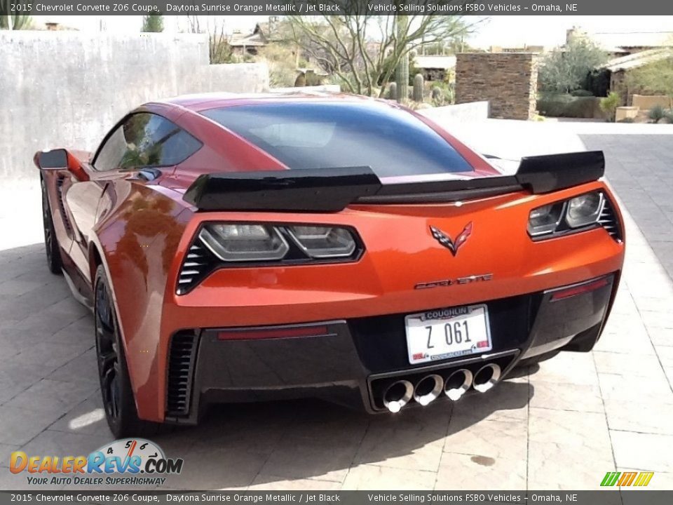 2015 Chevrolet Corvette Z06 Coupe Daytona Sunrise Orange Metallic / Jet Black Photo #13