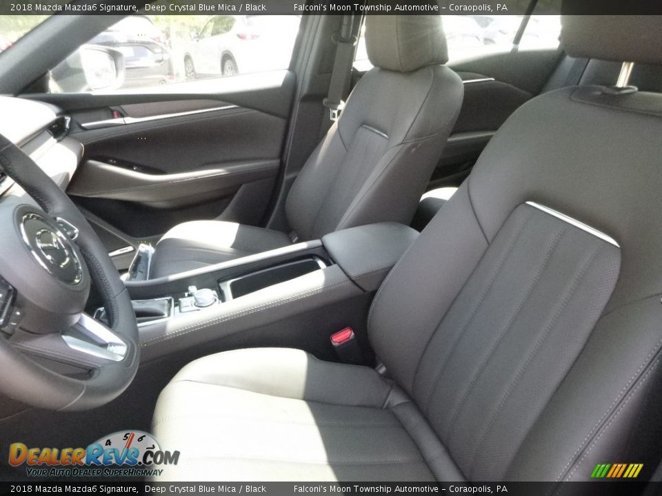 2018 Mazda Mazda6 Signature Deep Crystal Blue Mica / Black Photo #11