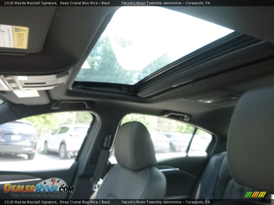 2018 Mazda Mazda6 Signature Deep Crystal Blue Mica / Black Photo #13