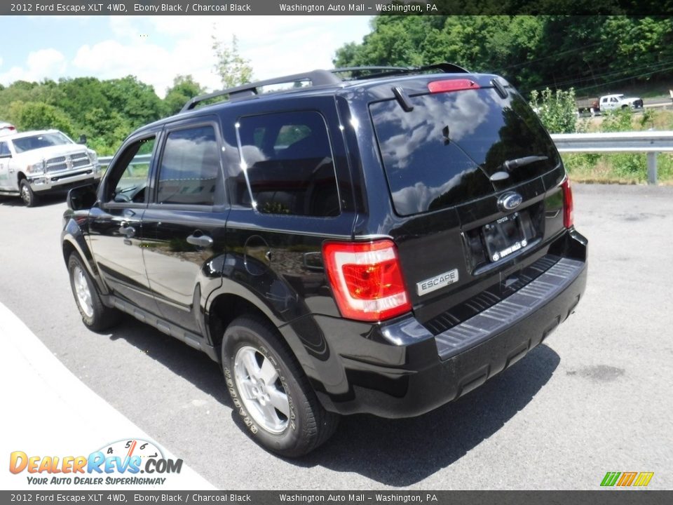 2012 Ford Escape XLT 4WD Ebony Black / Charcoal Black Photo #8