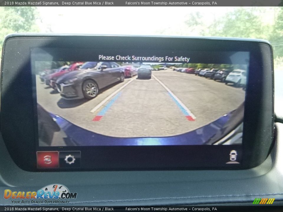 2018 Mazda Mazda6 Signature Deep Crystal Blue Mica / Black Photo #15