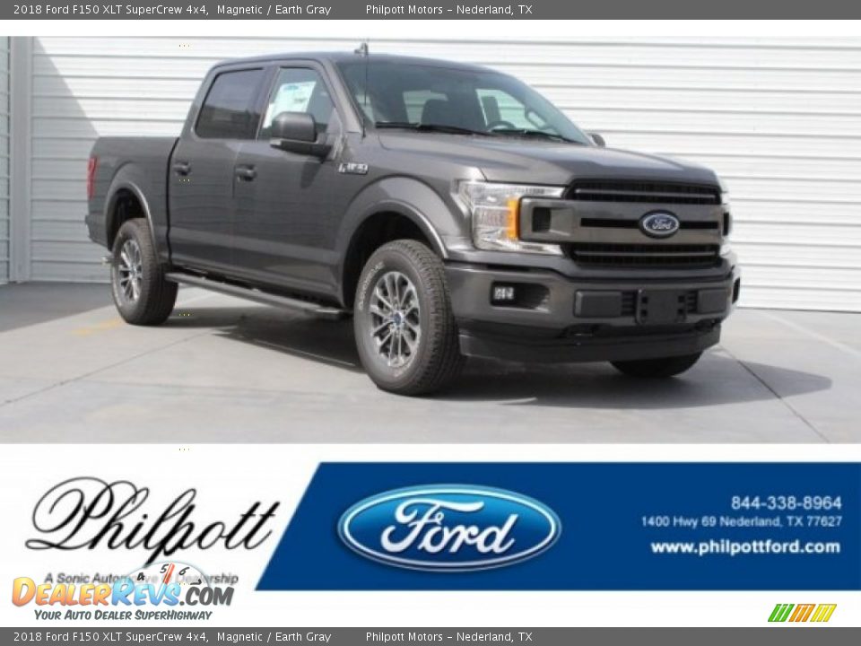 2018 Ford F150 XLT SuperCrew 4x4 Magnetic / Earth Gray Photo #1