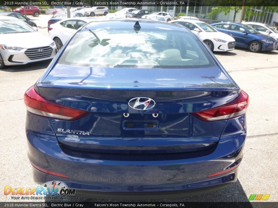 2018 Hyundai Elantra SEL Electric Blue / Gray Photo #7