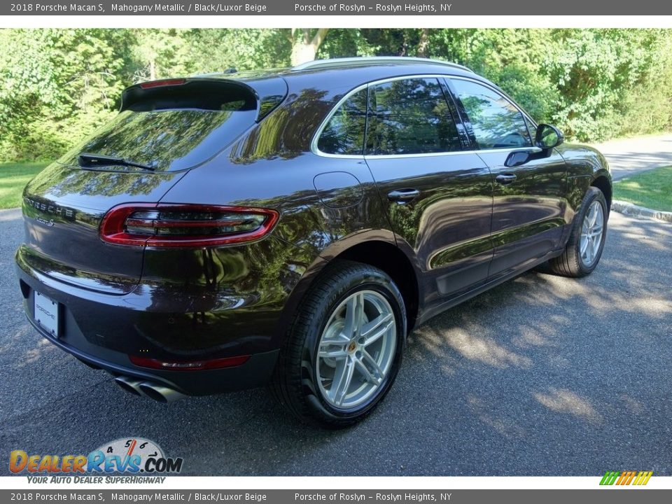 2018 Porsche Macan S Mahogany Metallic / Black/Luxor Beige Photo #4