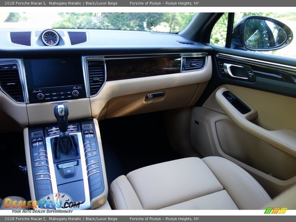 2018 Porsche Macan S Mahogany Metallic / Black/Luxor Beige Photo #15