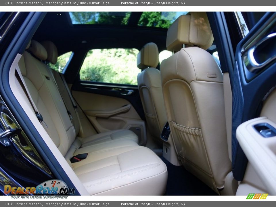 2018 Porsche Macan S Mahogany Metallic / Black/Luxor Beige Photo #19