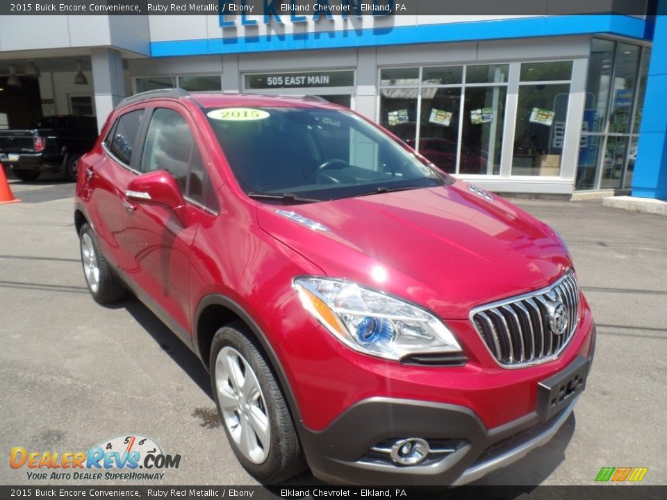 2015 Buick Encore Convenience Ruby Red Metallic / Ebony Photo #3