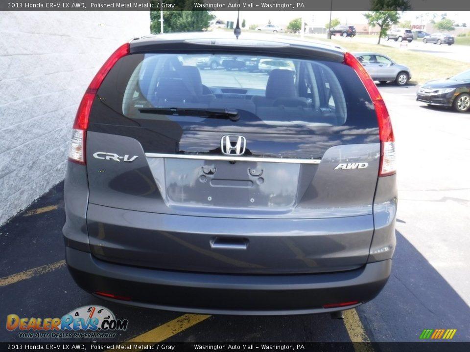 2013 Honda CR-V LX AWD Polished Metal Metallic / Gray Photo #7