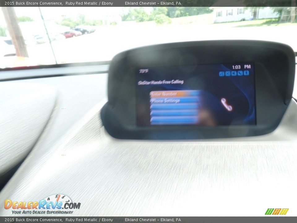 2015 Buick Encore Convenience Ruby Red Metallic / Ebony Photo #26