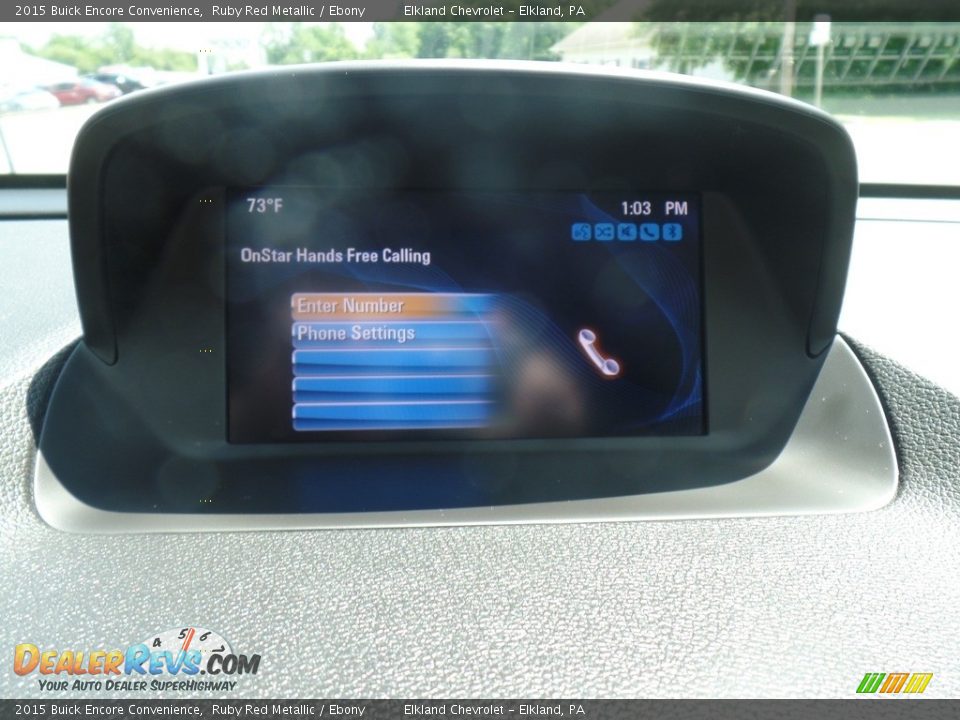 2015 Buick Encore Convenience Ruby Red Metallic / Ebony Photo #27