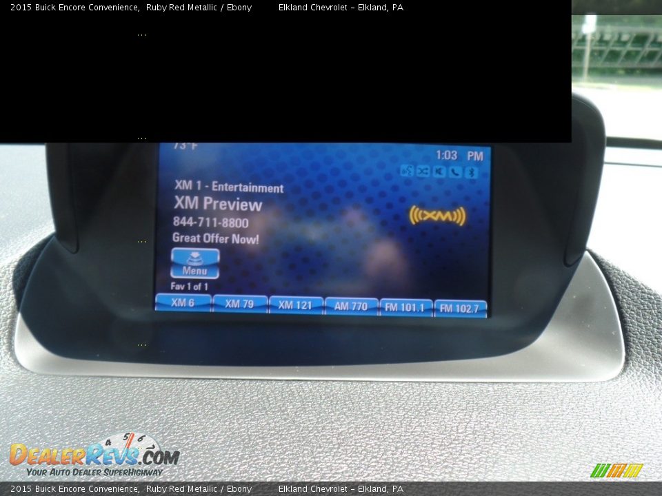 2015 Buick Encore Convenience Ruby Red Metallic / Ebony Photo #28
