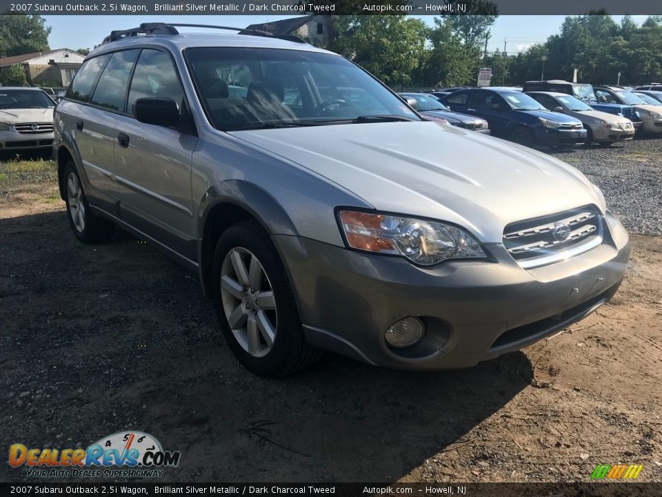 2007 Subaru Outback 2.5i Wagon Brilliant Silver Metallic / Dark Charcoal Tweed Photo #7