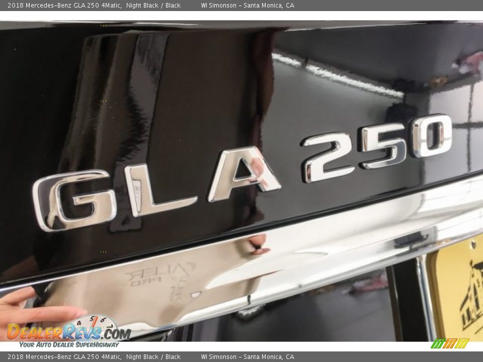 2018 Mercedes-Benz GLA 250 4Matic Night Black / Black Photo #7