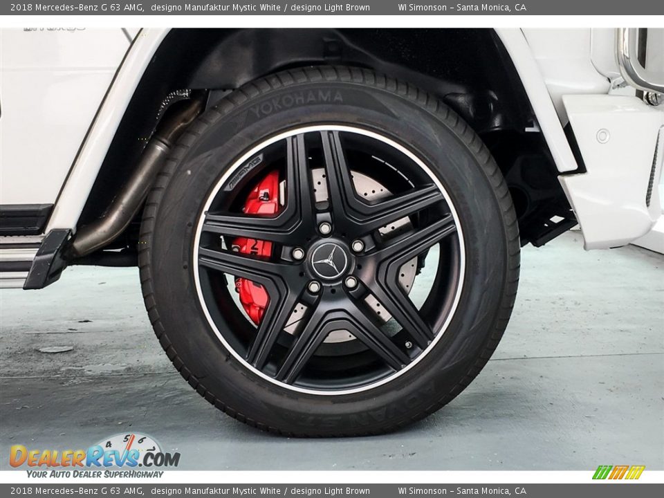 2018 Mercedes-Benz G 63 AMG designo Manufaktur Mystic White / designo Light Brown Photo #8
