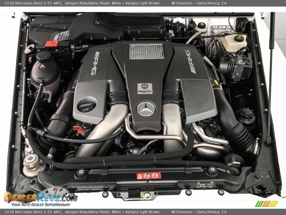 2018 Mercedes-Benz G 63 AMG designo Manufaktur Mystic White / designo Light Brown Photo #9