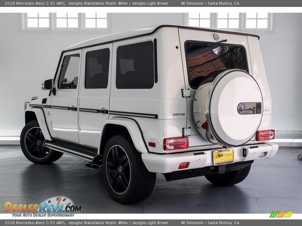 2018 Mercedes-Benz G 63 AMG designo Manufaktur Mystic White / designo Light Brown Photo #10
