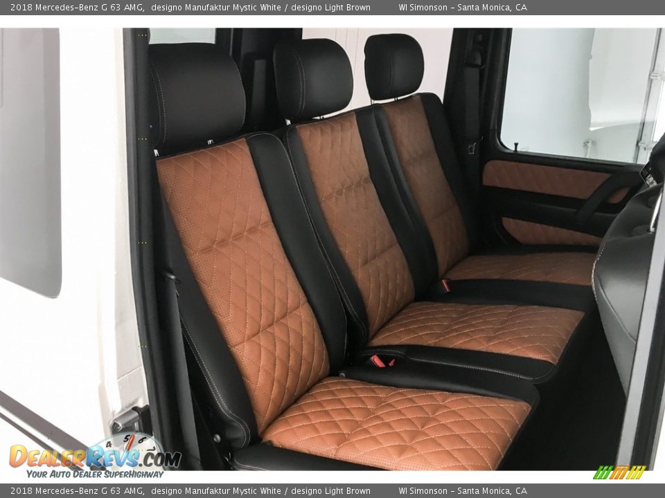 2018 Mercedes-Benz G 63 AMG designo Manufaktur Mystic White / designo Light Brown Photo #15