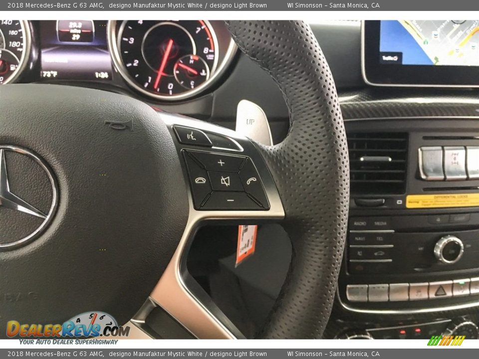 2018 Mercedes-Benz G 63 AMG designo Manufaktur Mystic White / designo Light Brown Photo #19