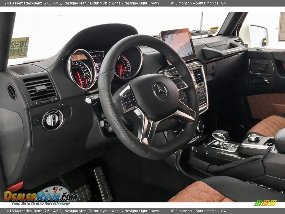 2018 Mercedes-Benz G 63 AMG designo Manufaktur Mystic White / designo Light Brown Photo #20
