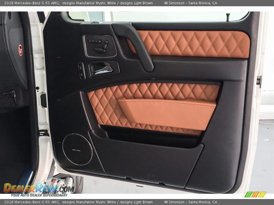 2018 Mercedes-Benz G 63 AMG designo Manufaktur Mystic White / designo Light Brown Photo #30