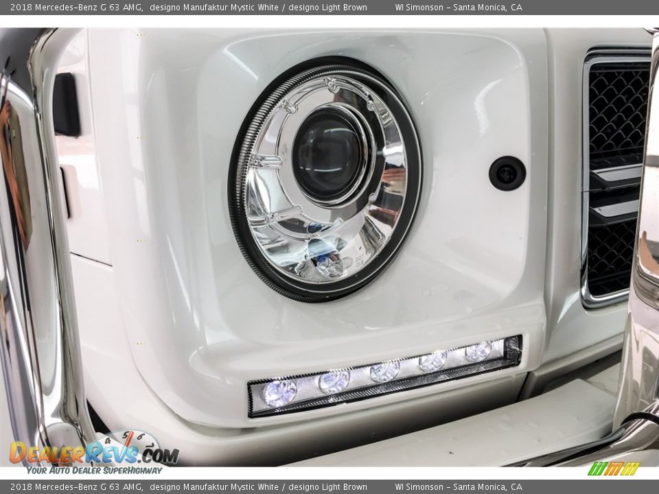 2018 Mercedes-Benz G 63 AMG designo Manufaktur Mystic White / designo Light Brown Photo #32