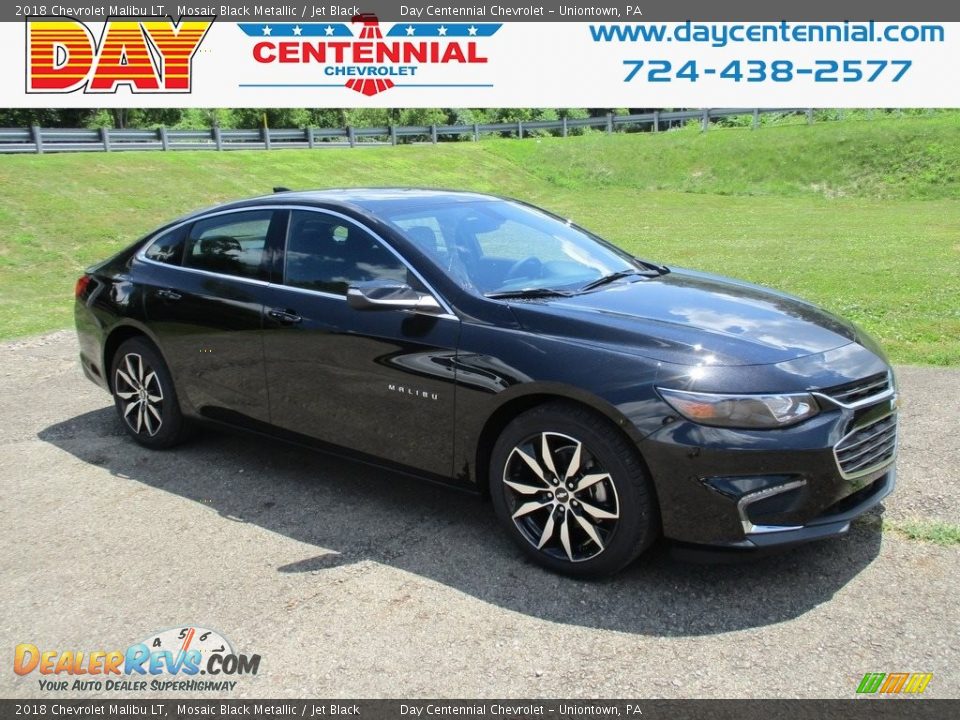 2018 Chevrolet Malibu LT Mosaic Black Metallic / Jet Black Photo #1