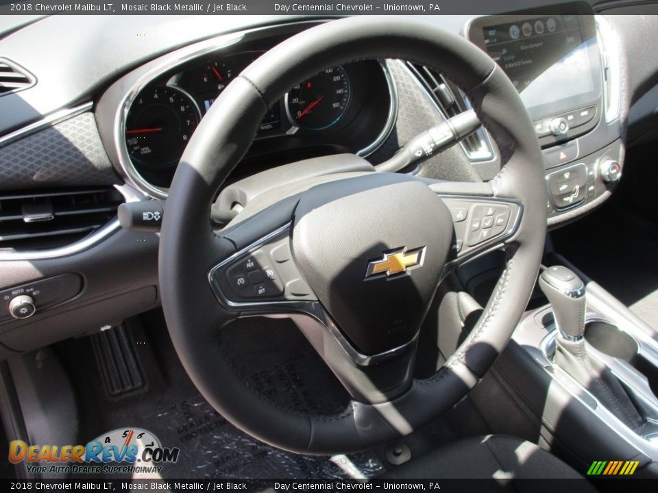 2018 Chevrolet Malibu LT Mosaic Black Metallic / Jet Black Photo #13