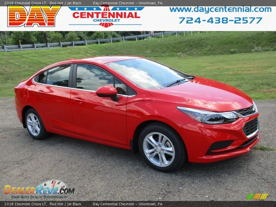 2018 Chevrolet Cruze LT Red Hot / Jet Black Photo #1