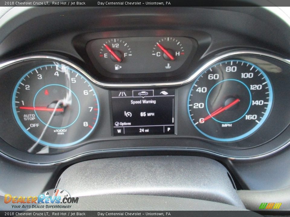 2018 Chevrolet Cruze LT Red Hot / Jet Black Photo #6
