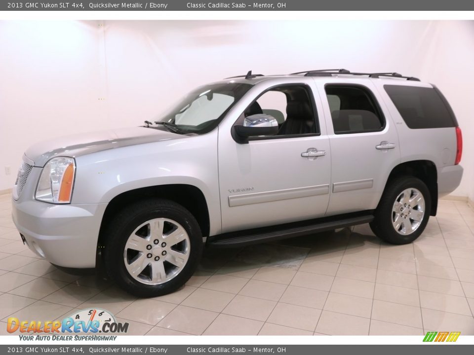 2013 GMC Yukon SLT 4x4 Quicksilver Metallic / Ebony Photo #3