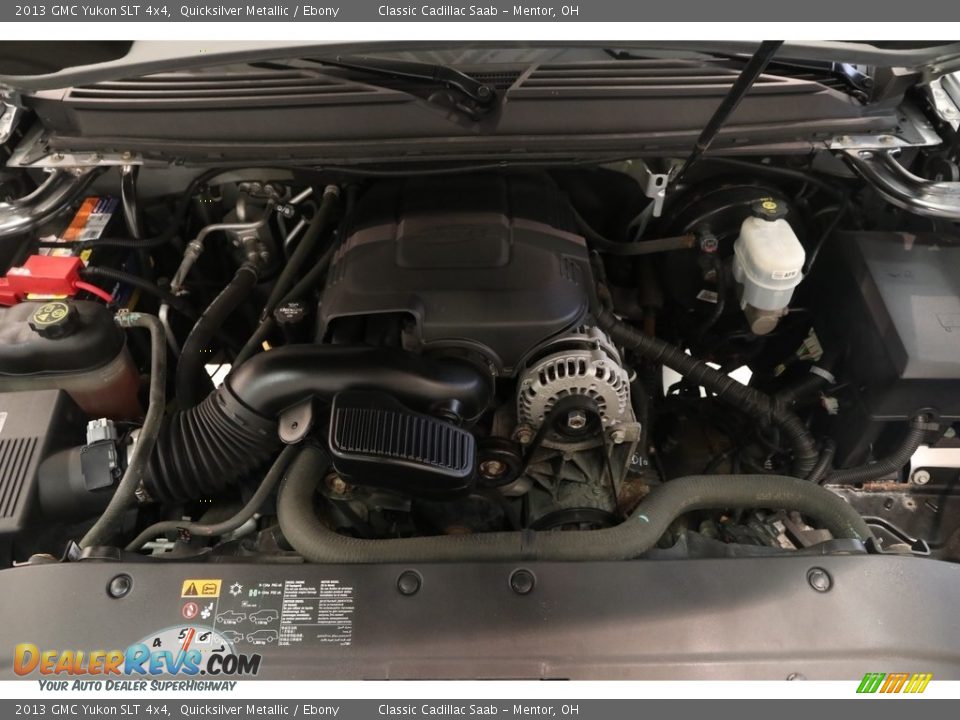 2013 GMC Yukon SLT 4x4 Quicksilver Metallic / Ebony Photo #21