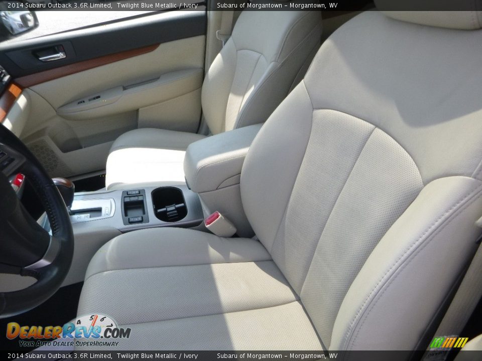 2014 Subaru Outback 3.6R Limited Twilight Blue Metallic / Ivory Photo #15