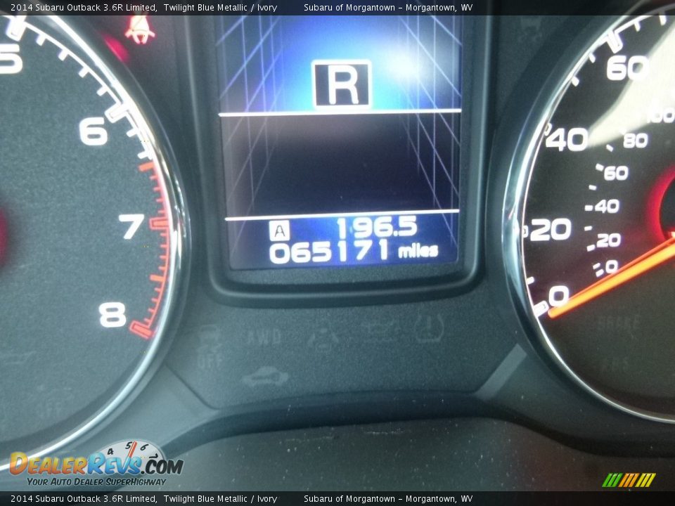 2014 Subaru Outback 3.6R Limited Twilight Blue Metallic / Ivory Photo #20