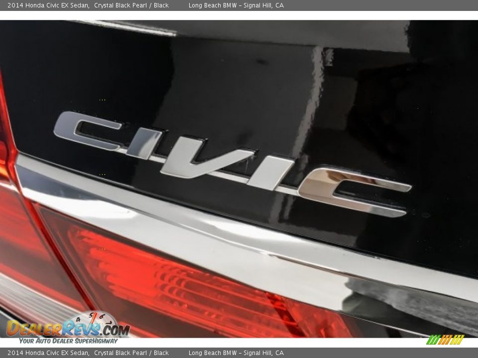 2014 Honda Civic EX Sedan Crystal Black Pearl / Black Photo #7