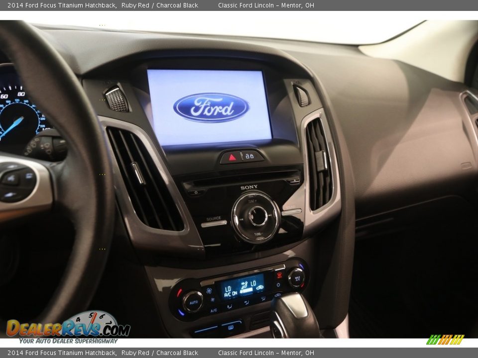 2014 Ford Focus Titanium Hatchback Ruby Red / Charcoal Black Photo #8