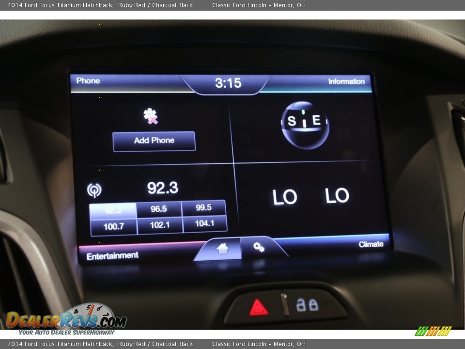 2014 Ford Focus Titanium Hatchback Ruby Red / Charcoal Black Photo #9