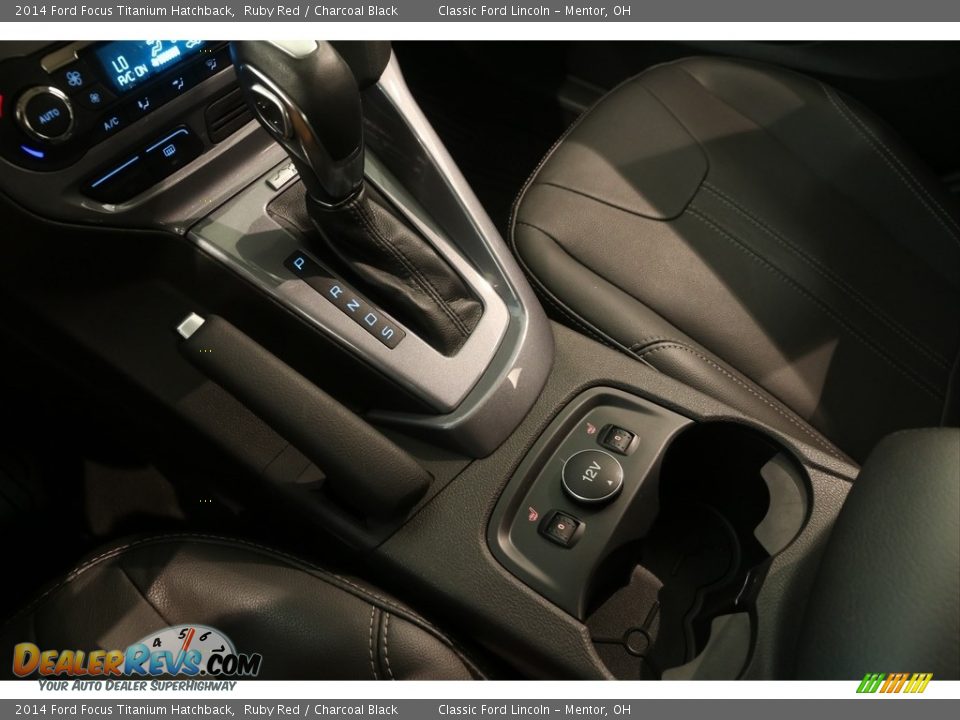 2014 Ford Focus Titanium Hatchback Ruby Red / Charcoal Black Photo #12