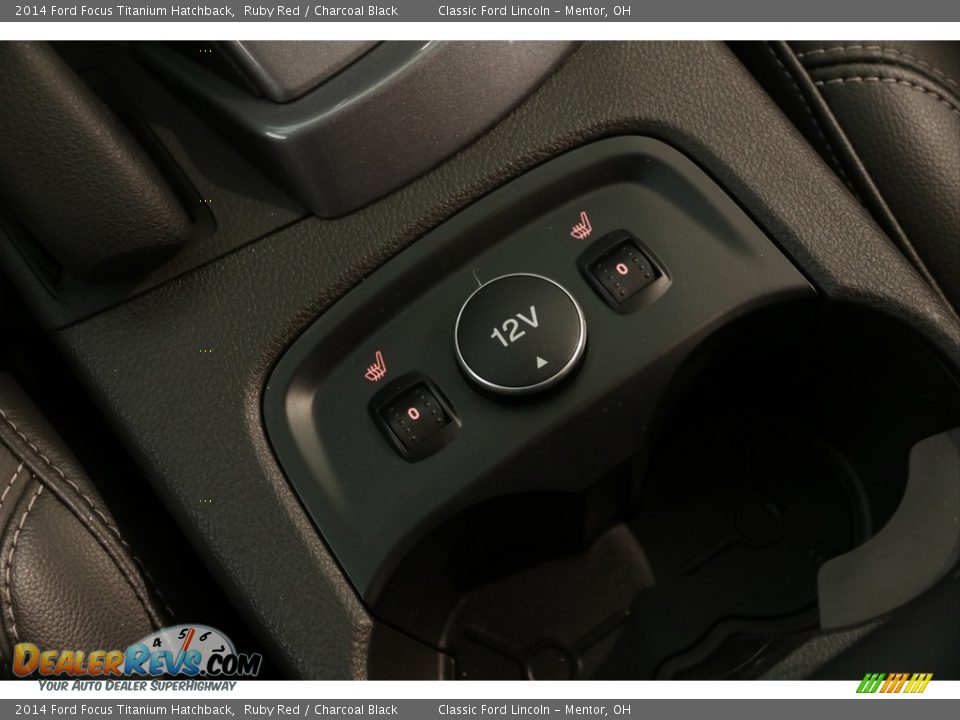 2014 Ford Focus Titanium Hatchback Ruby Red / Charcoal Black Photo #13