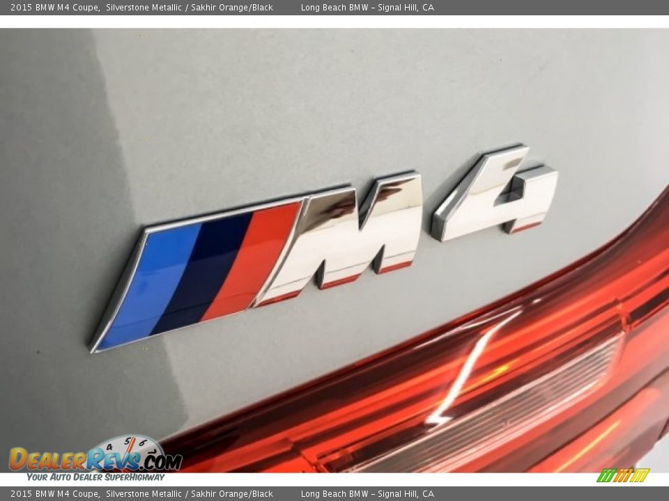 2015 BMW M4 Coupe Silverstone Metallic / Sakhir Orange/Black Photo #7