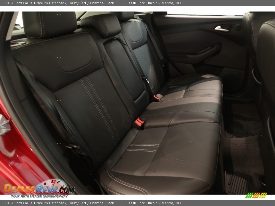 2014 Ford Focus Titanium Hatchback Ruby Red / Charcoal Black Photo #15