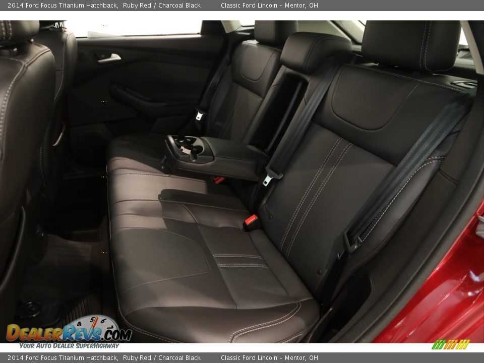2014 Ford Focus Titanium Hatchback Ruby Red / Charcoal Black Photo #16