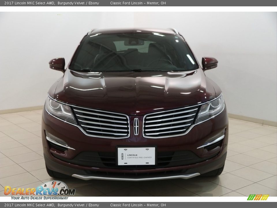 2017 Lincoln MKC Select AWD Burgundy Velvet / Ebony Photo #2