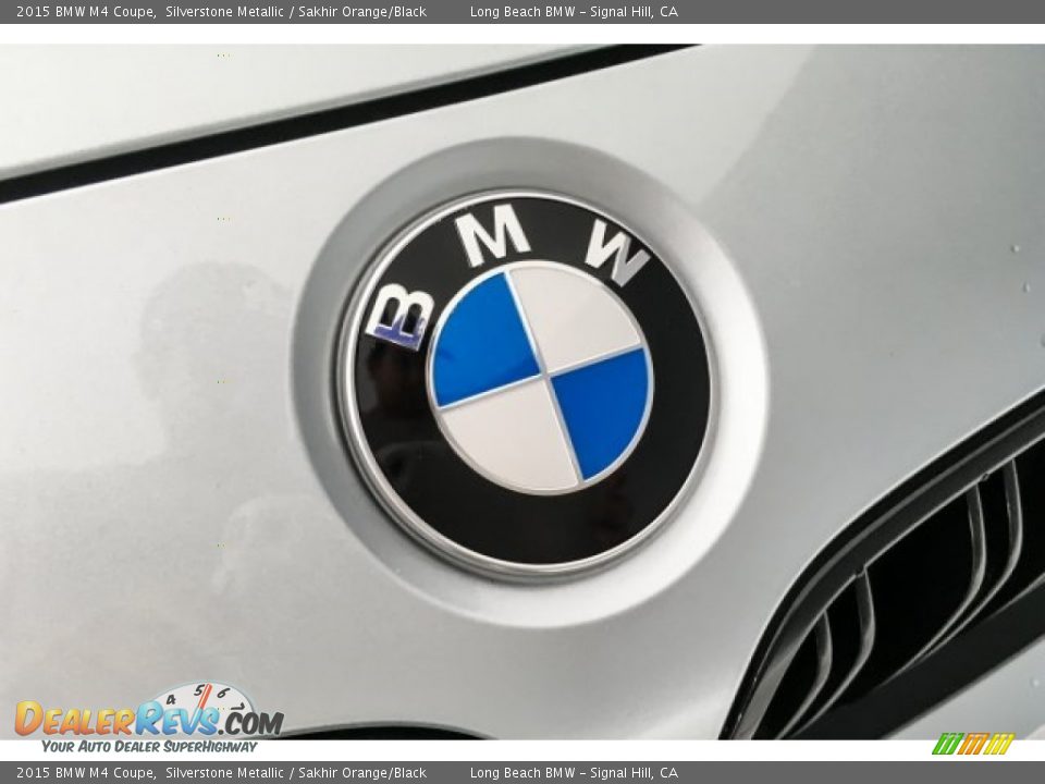 2015 BMW M4 Coupe Silverstone Metallic / Sakhir Orange/Black Photo #29