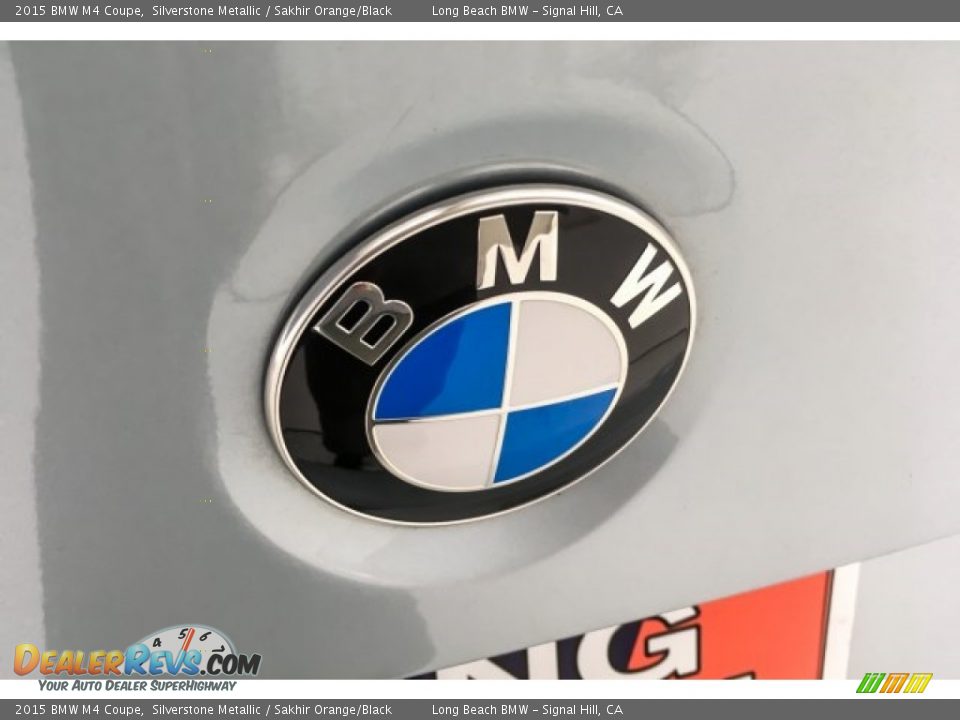 2015 BMW M4 Coupe Silverstone Metallic / Sakhir Orange/Black Photo #31