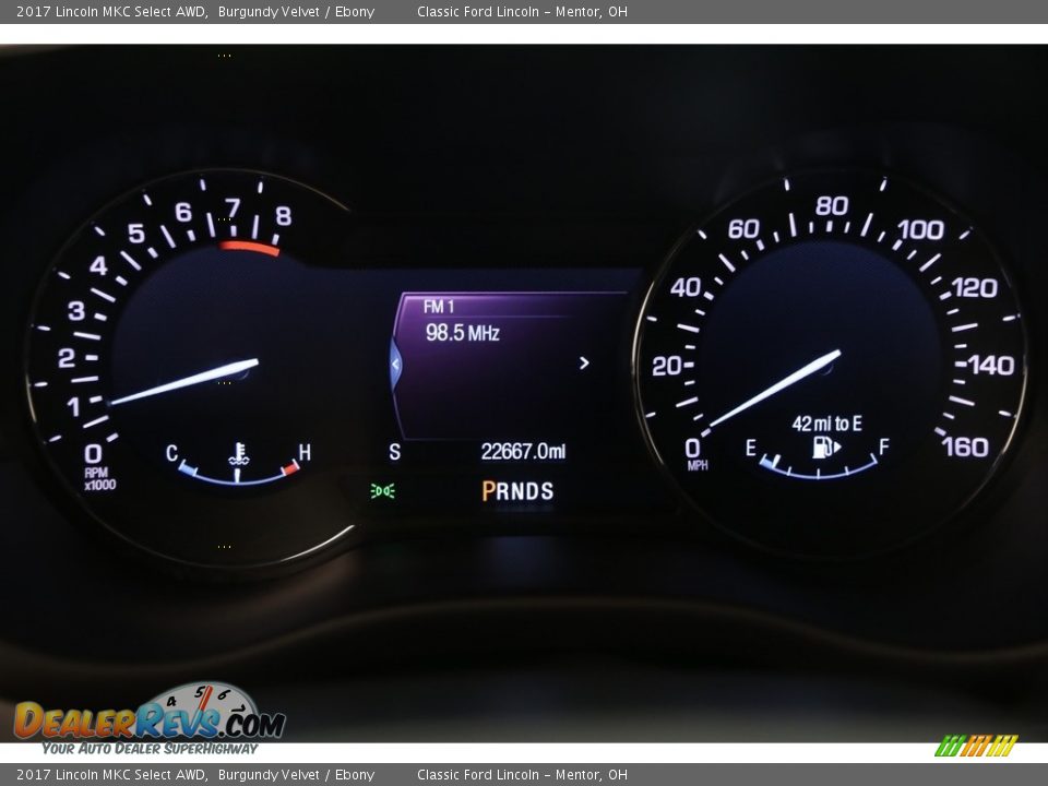 2017 Lincoln MKC Select AWD Burgundy Velvet / Ebony Photo #10