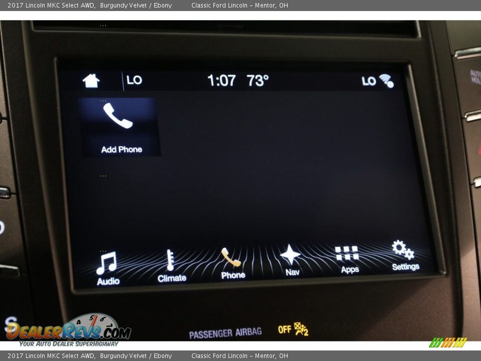 2017 Lincoln MKC Select AWD Burgundy Velvet / Ebony Photo #13