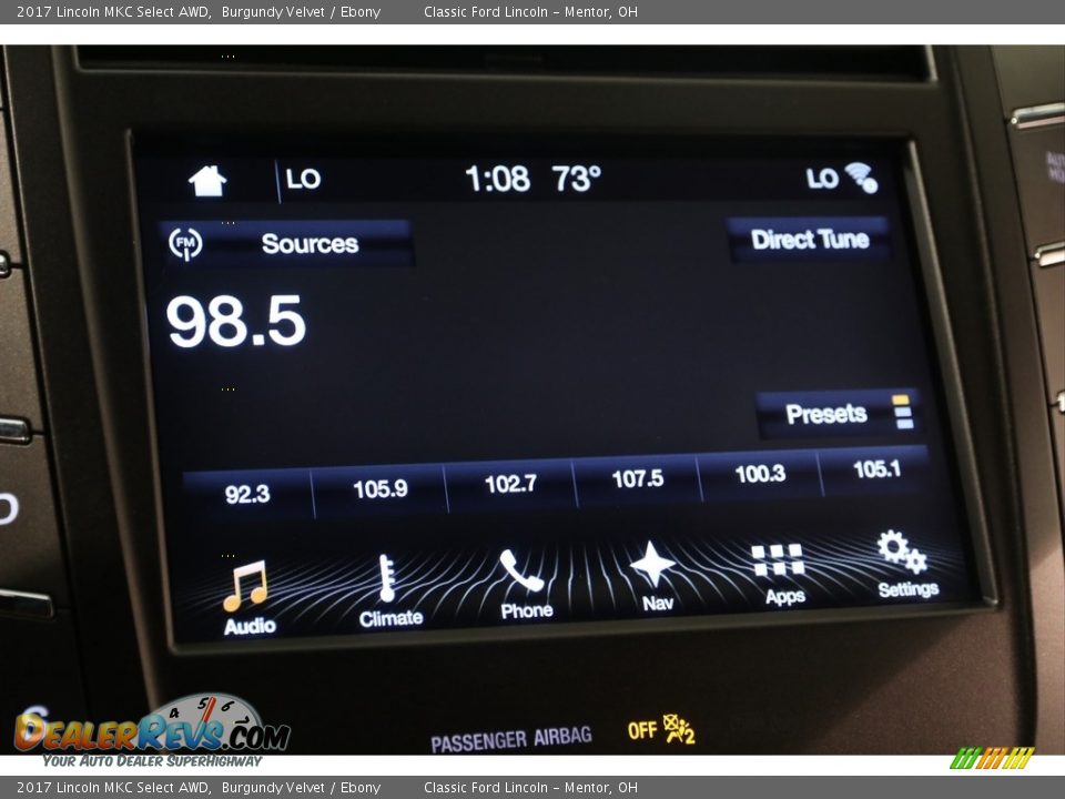 2017 Lincoln MKC Select AWD Burgundy Velvet / Ebony Photo #14
