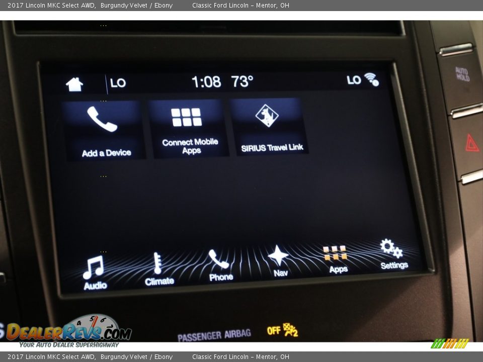 2017 Lincoln MKC Select AWD Burgundy Velvet / Ebony Photo #15