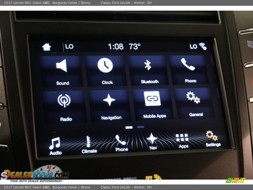 2017 Lincoln MKC Select AWD Burgundy Velvet / Ebony Photo #16