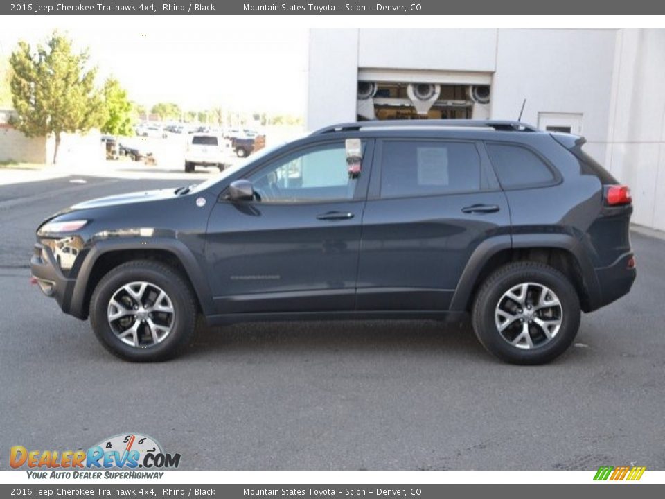 2016 Jeep Cherokee Trailhawk 4x4 Rhino / Black Photo #3
